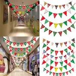 Festive Paper Triangular Flags for Christmas Decoration  image 5