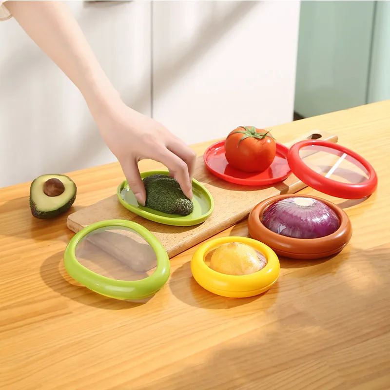 Transparent Food Grade Preservation Cover for Fruits and Vegetables Red image 3