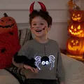 Go-Glow Illuminating Sweatshirt with Light Up Spider Including Controller (Built-In Battery) WARMGREY image 1