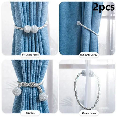 2-Pack Magnetic Curtain Tiebacks