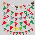 Festive Paper Triangular Flags for Christmas Decoration  image 6