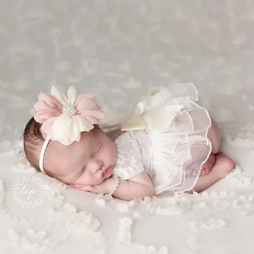 2pcs Newborn Photography Princess Costume - Skirt and Headband