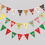 Festive Paper Triangular Flags for Christmas Decoration  image 3