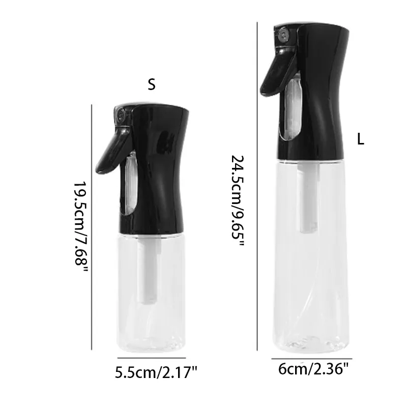 Precision Oil Sprayer for Home Kitchen Air Fryers with High-Pressure Nozzle Black