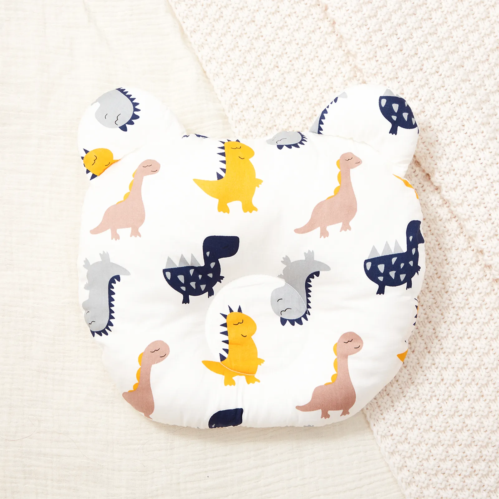 Baby Neck Support Breathable Shaping Pillow Yellow