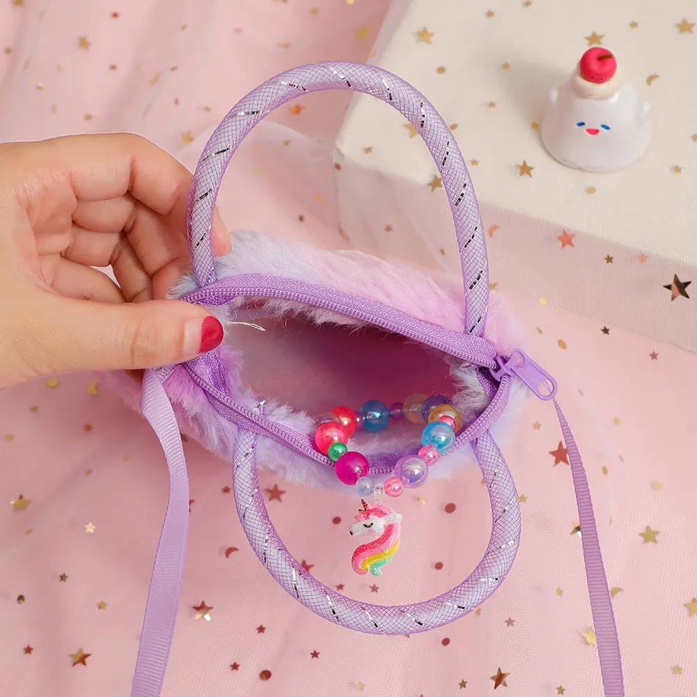 Cartoon unicorn shoulder bag, cute decorative bag that girls like  image 5