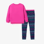 Barbie Christmas Kid Girl Gift Box Snowflake Long-sleeve Top and Pants Sets  image 5
