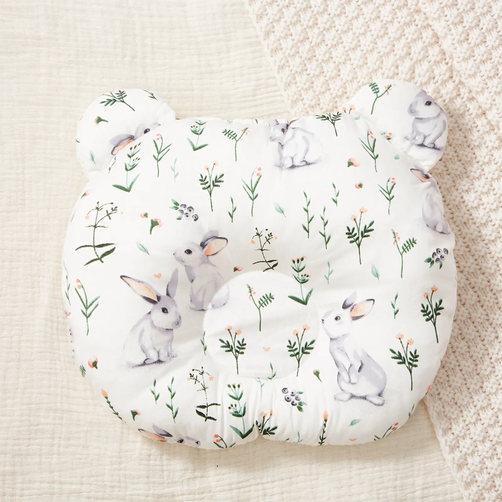Baby Neck Support Breathable Shaping Pillow Green
