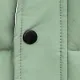 tout-petit garçon/fille couleur unie de base à capuche bouton design manteau rembourré Vert