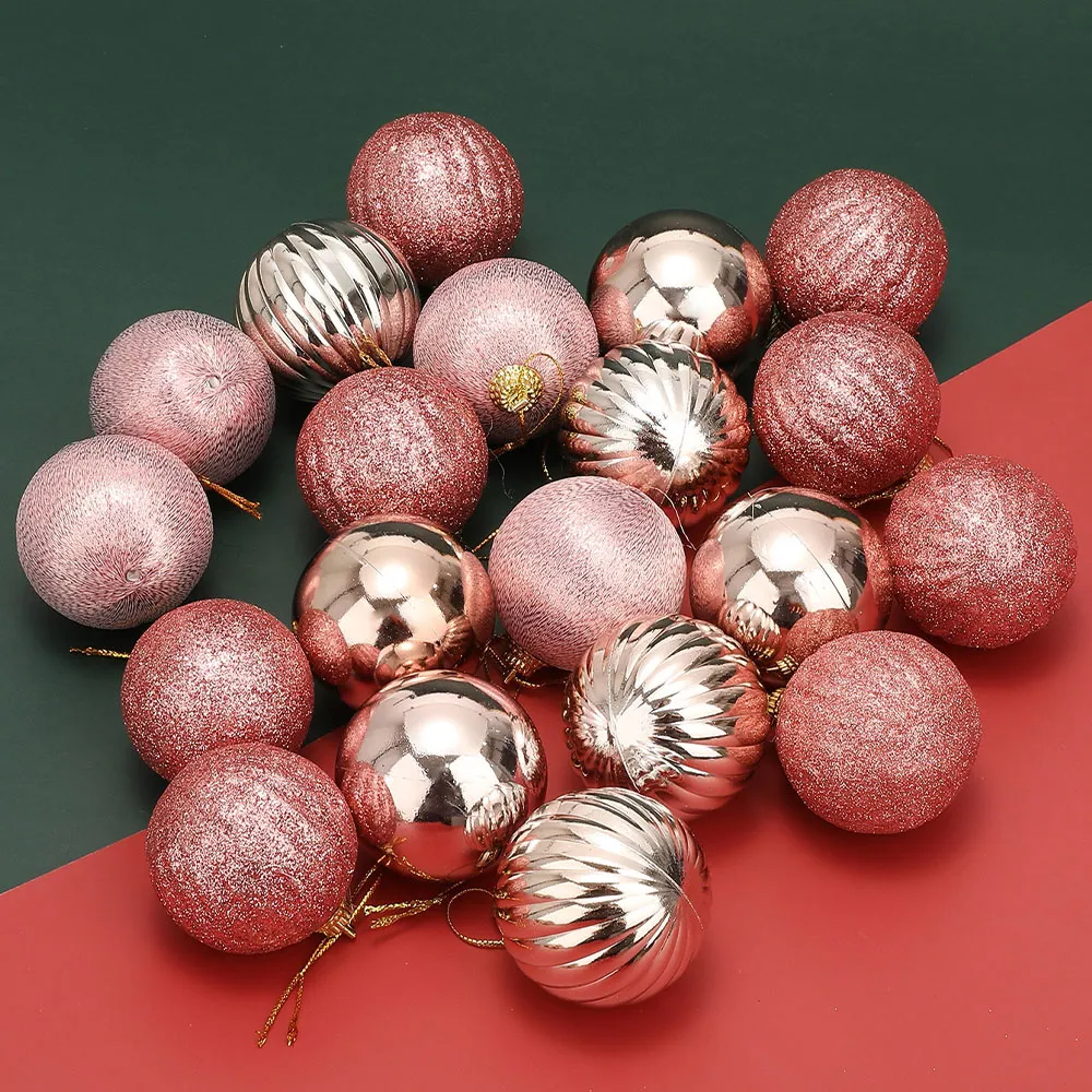 Set de 20 bolas de decoración navideña multicolor big image 1