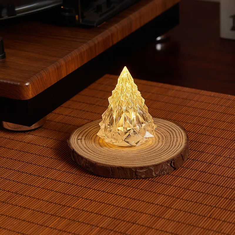 Individual Christmas Tree-shaped Iceberg Night Light White image 2