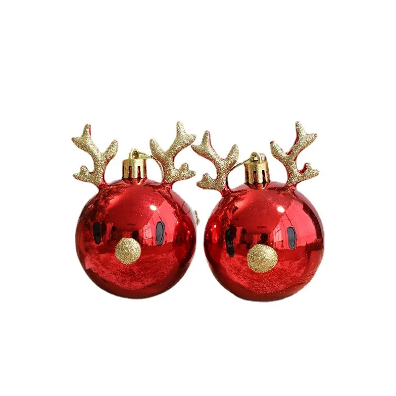 

Set of 2 PVC Reindeer Hanging Decorations for Christmas Tree with Beautiful Nordic Style Design