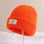 Toddler/kids Casual simple knitted hat Orange color