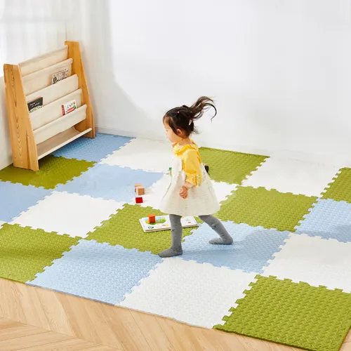 Fußmatten mit Schaumstoffmuster - rutschfest und wasserdicht, mehrere Farben für Schlafzimmer und Zuhause