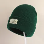 Toddler/kids Casual simple knitted hat Dark Green