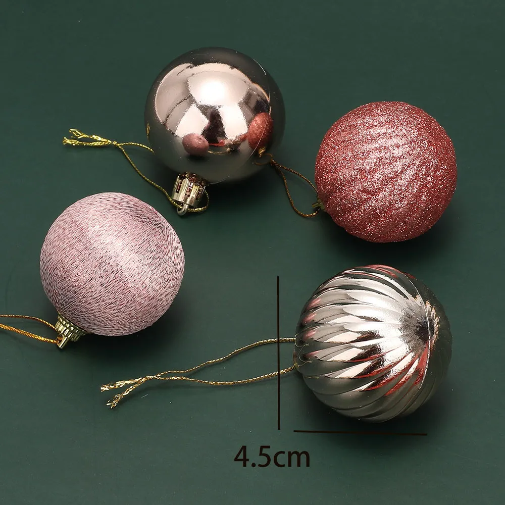 مجموعة من 20 كرة زينة عيد الميلاد متعدد الألوان big image 1