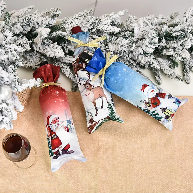 Conjunto de Decorações de Festa de Natal - 10 Peças, Unissex, 90% Algodão, Padrão de Natal. Branco big image 1