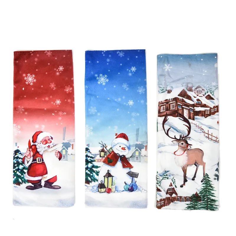 Ensemble de décorations de fête de Noël - 10 pièces, mixte, 90% coton, motif de Noël. Blanc big image 1