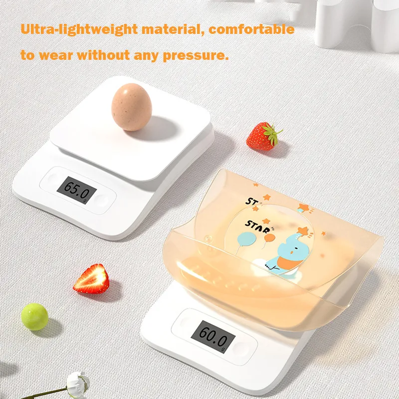 Waterproof Silicone Baby Bib - Preventing Stains and Spills during Mealtime Apricot image 3