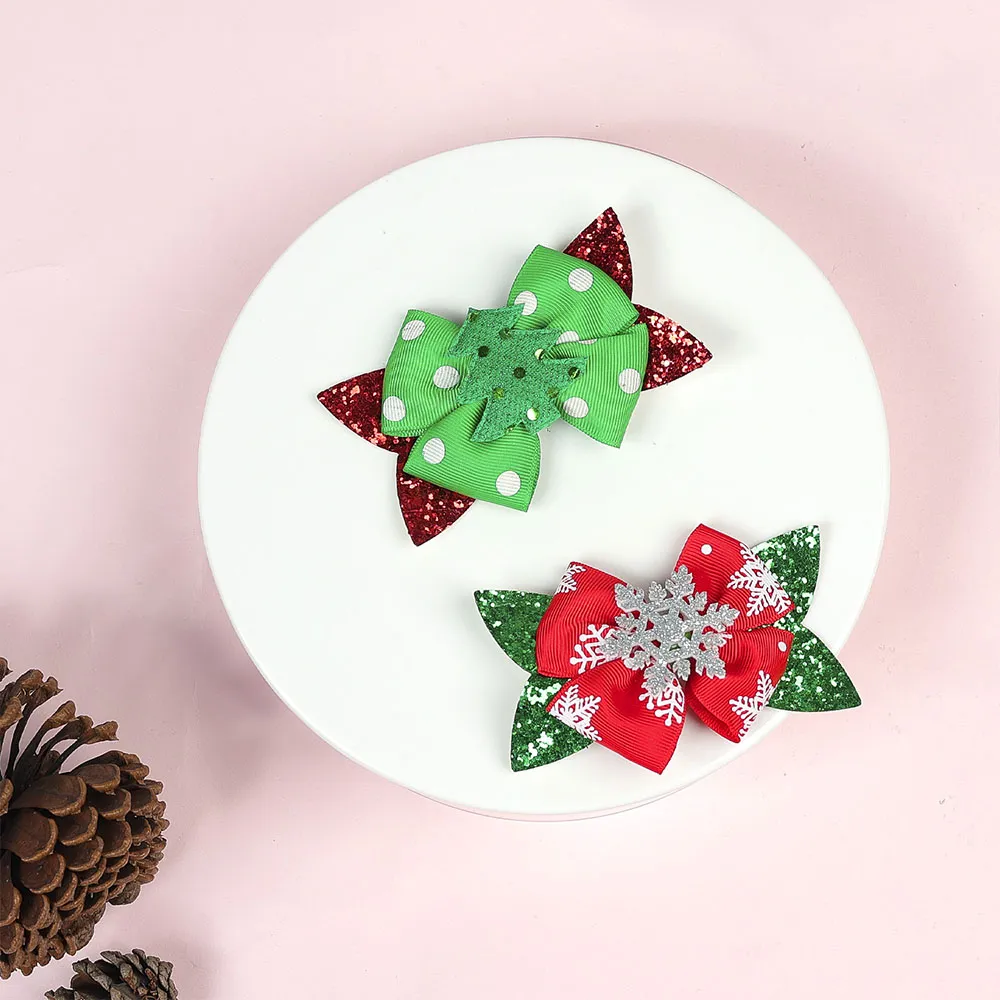 

2-pack Toddler/kids Favorite Christmas hairpins