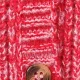 Baby Knit Cardigans Button Sweater Coat Red+White