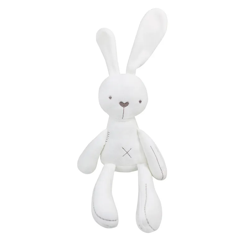 Comforting Stuffed Animal Toy for Baby White
