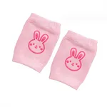 Baby Knieschoner Socken zum Krabbeln und Laufen lernen rosa