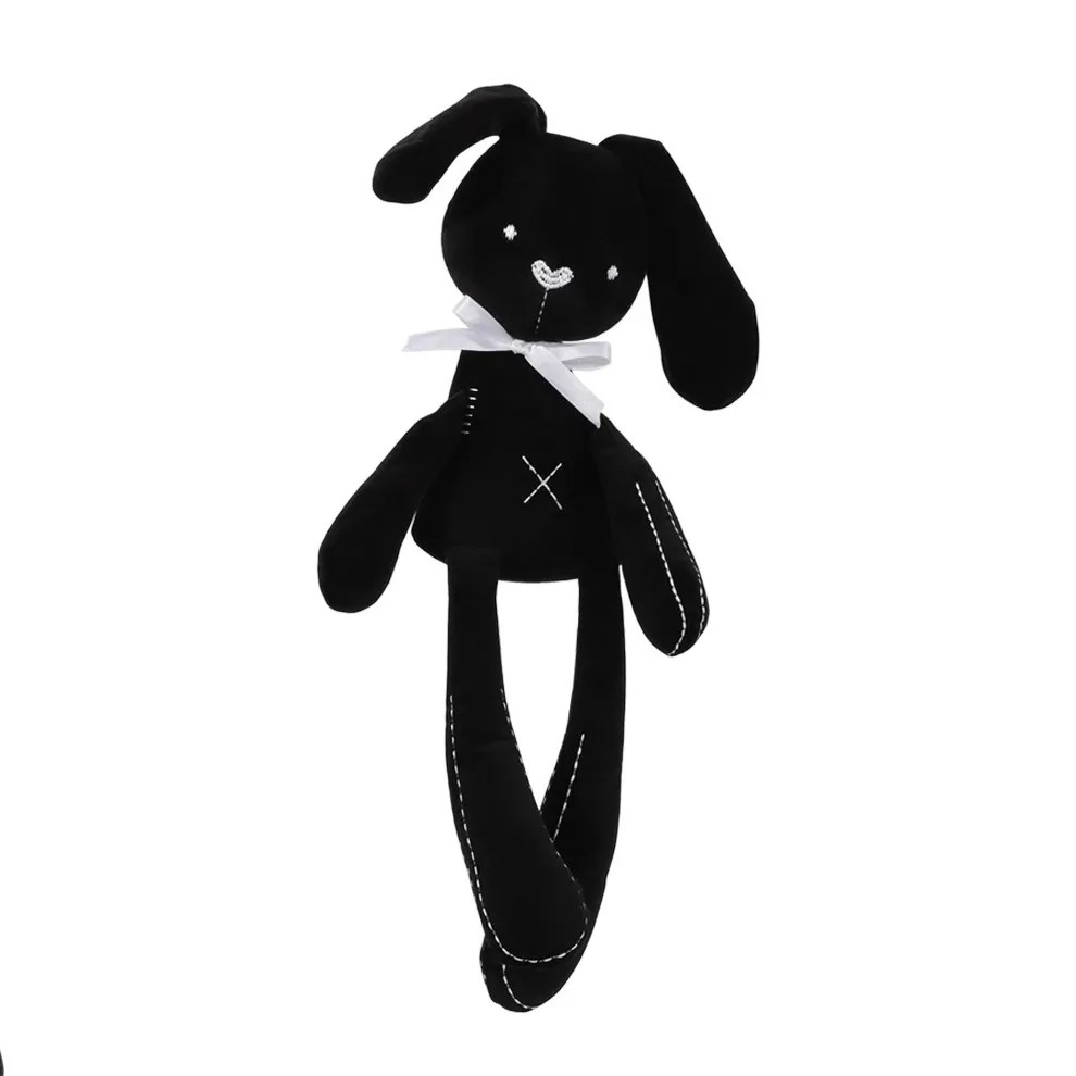 Comforting Stuffed Animal Toy for Baby Black