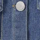 Toddler Girl Basic Solid color Denim 100% cotton Coat/Jacket Blue