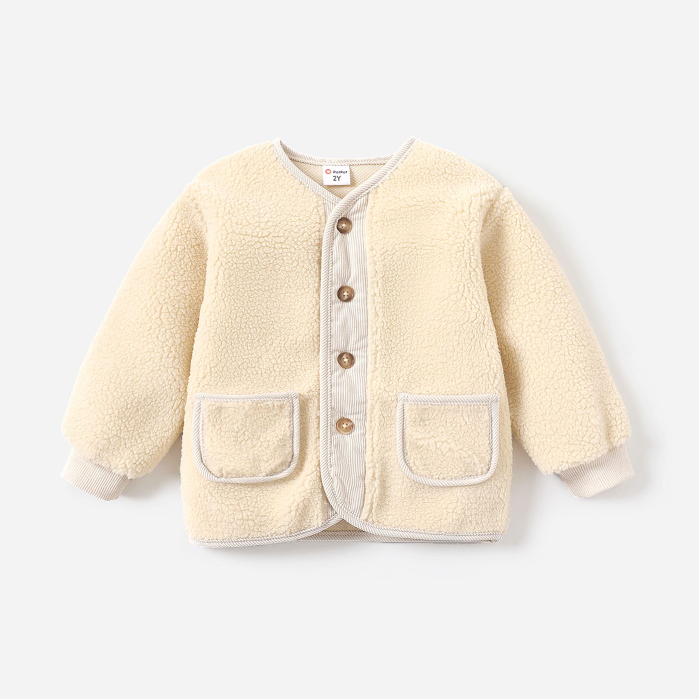 Toddler Boy/Girl  Fabric StitchingStylish Solid Color Jacket