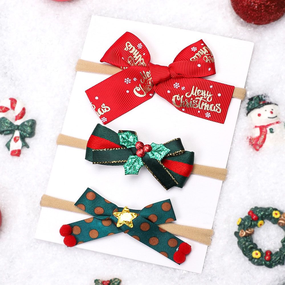 

3-pack Baby/toddler Christmas exquisite headband