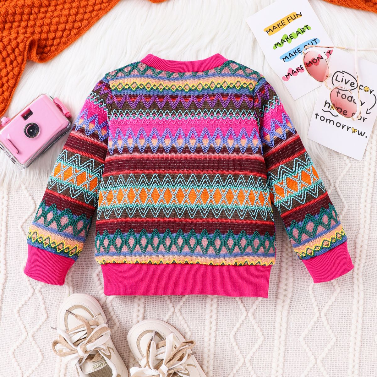 Ethnic pattern online sweatshirt