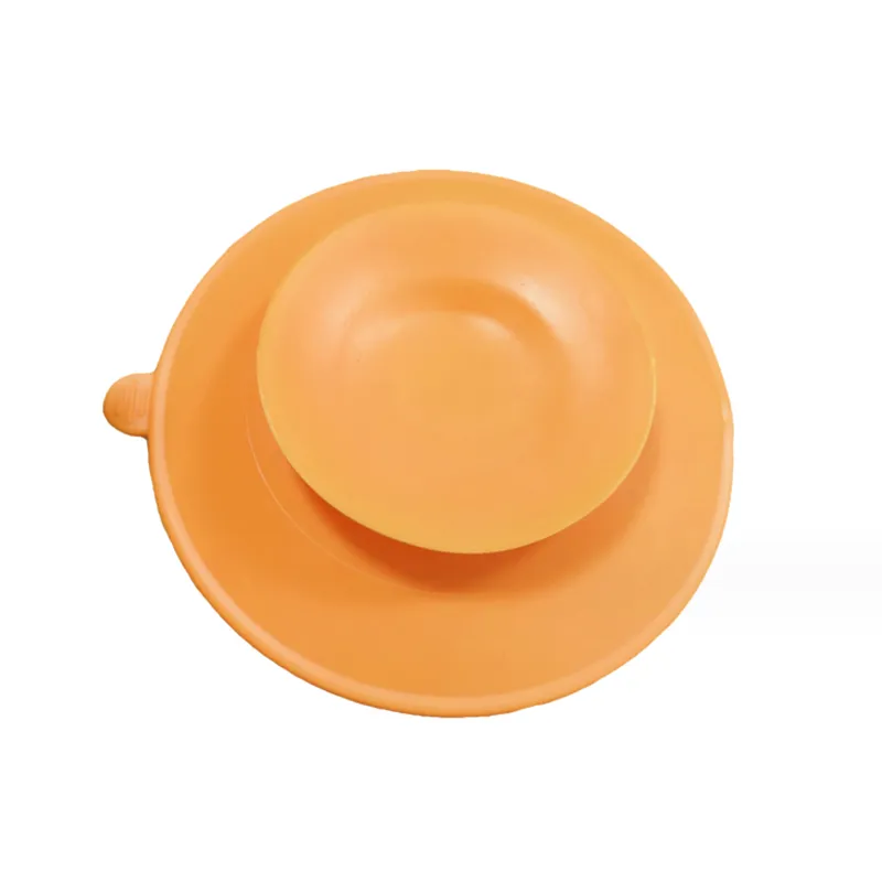 Double-Sided Suction Cup Bowl Base/Placemat  Orange color big image 1