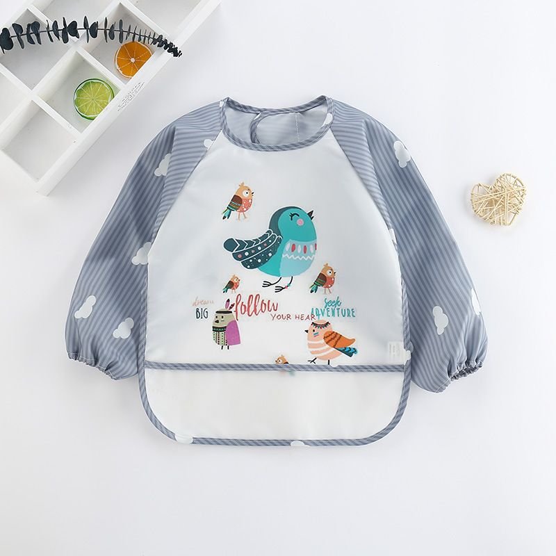 Mignon Cartoon Waterproof Bib Pour Bébés Et Tout-petits