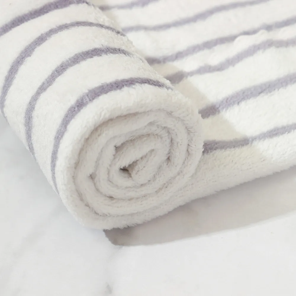 Thick and Soft Coral Fleece Towels Purple