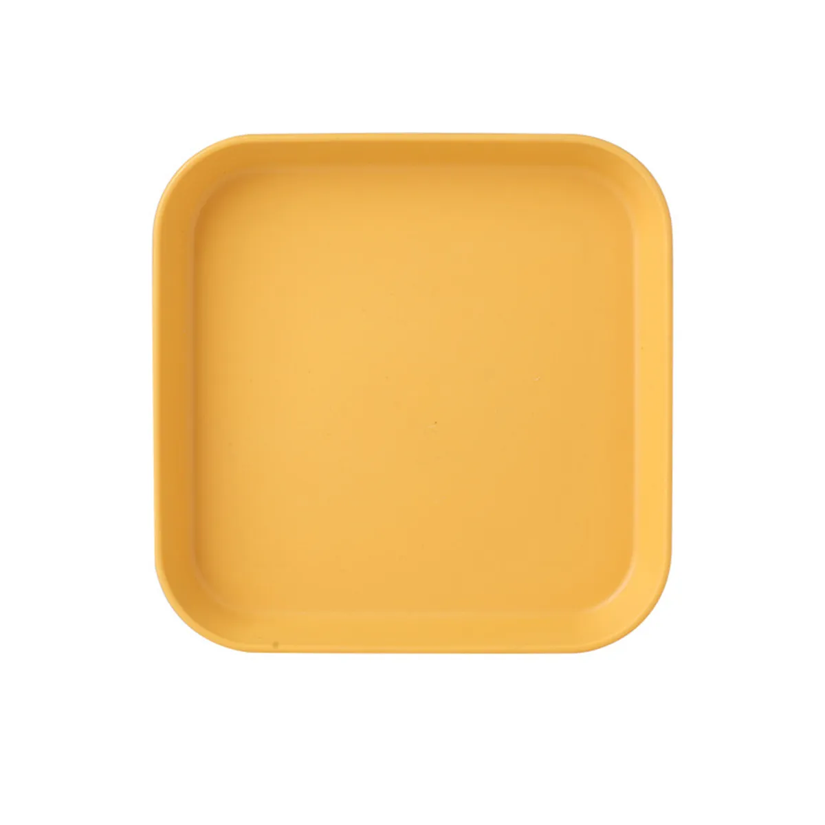 Set of 5 Plastic Plates for Snacks with Table Trash Tray  image 5