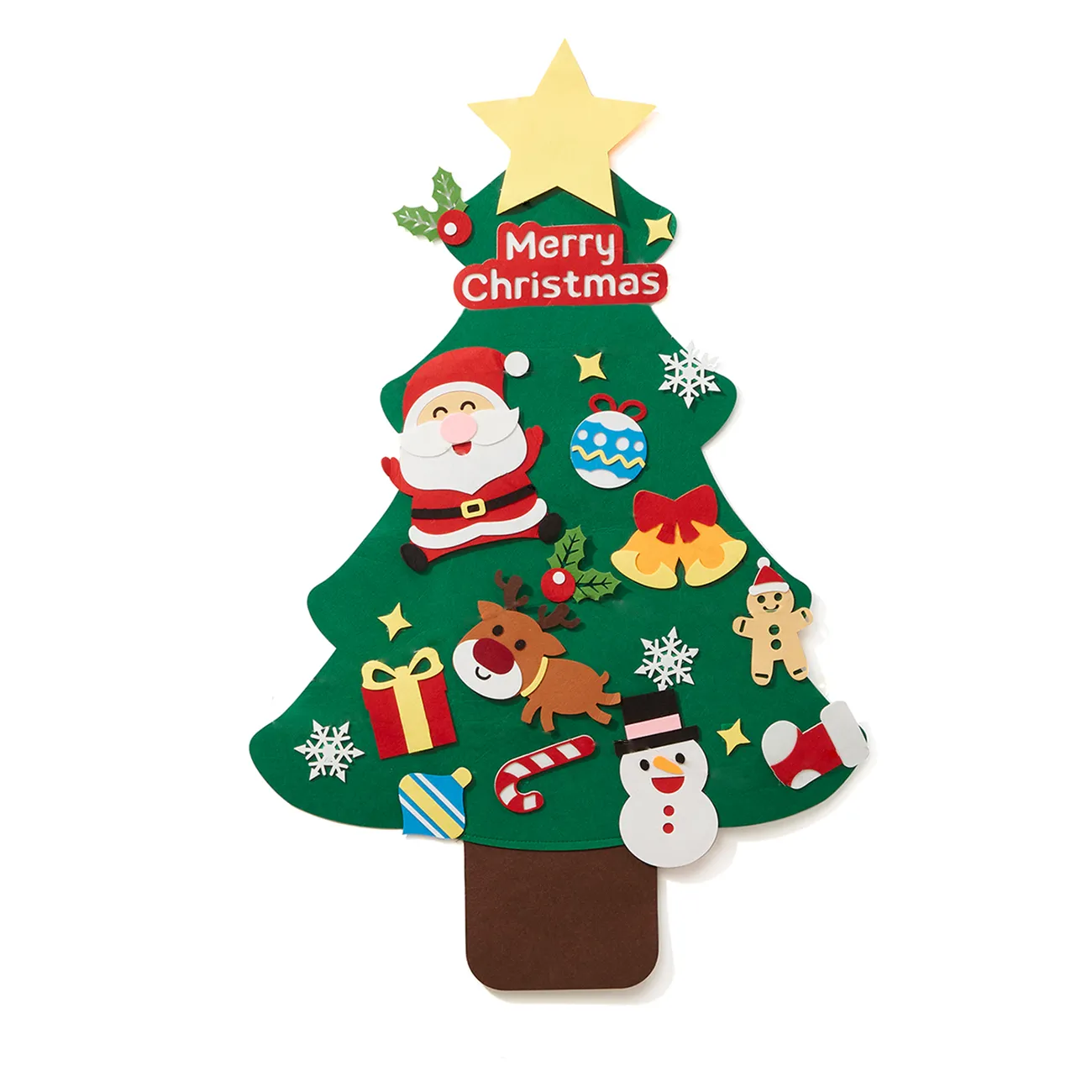 Ornamenti dell'albero di Natale in feltro fai-da-te Colore-A big image 1