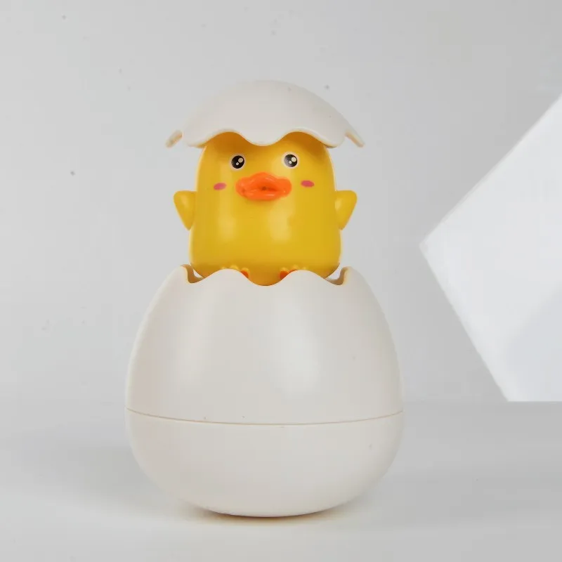 Bathroom Water Spray Egg with Penguin and Duck Design (Random Expression Pattern) Color-A