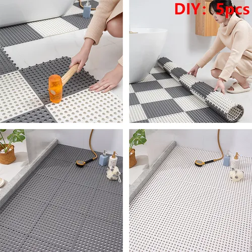 5-Piece Set of Bathroom Non-Slip Mats