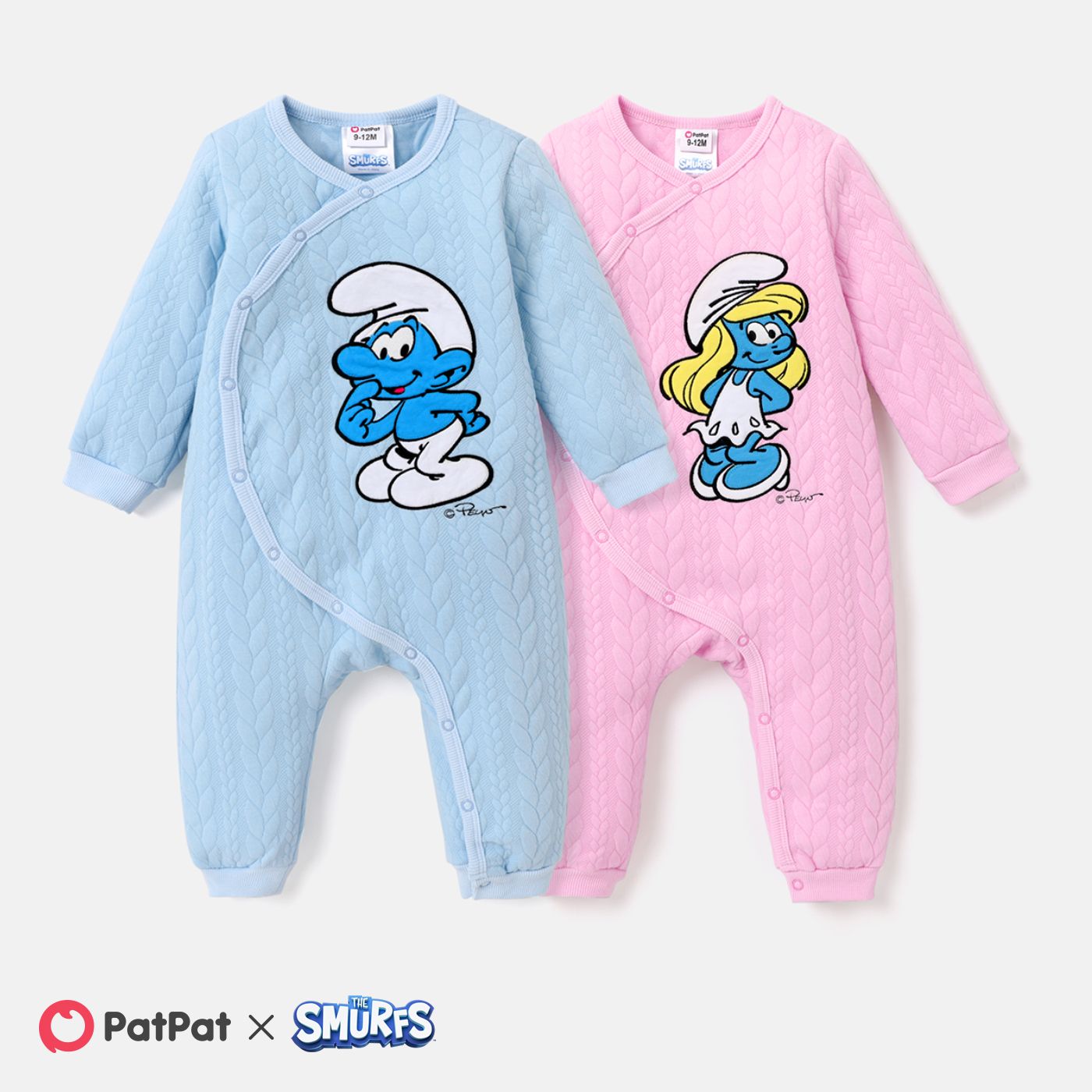 

The Smurfs Baby Boy/Girl Patch Embroidered Jumpsuit
