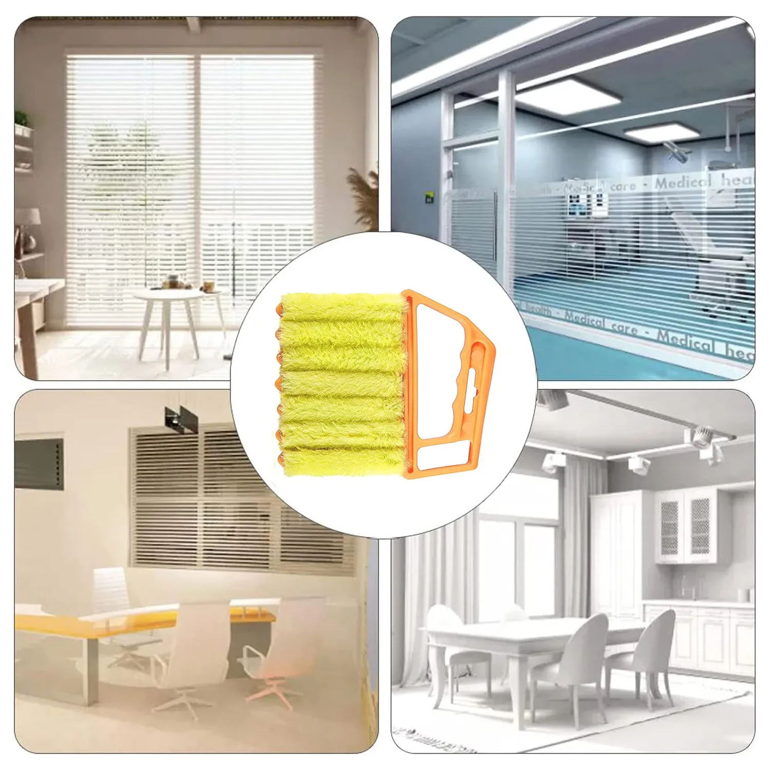 Single Unit Venetian Blind Cleaning Tool for Home Use Orange image 5