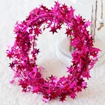 Pointed Star Garland Decoration for Christmas Tree and Stage Background Decoration Roseo