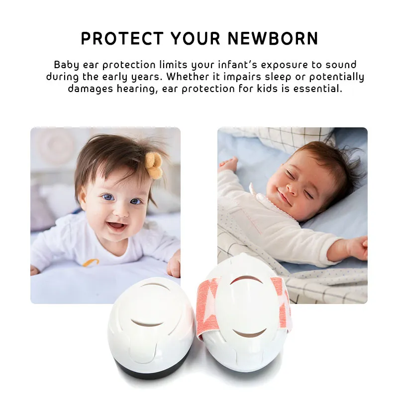 Infant Noise Reduction Ear Muffs - Adjustable Headband, Soft Cushions, And Detachable Ear Cups