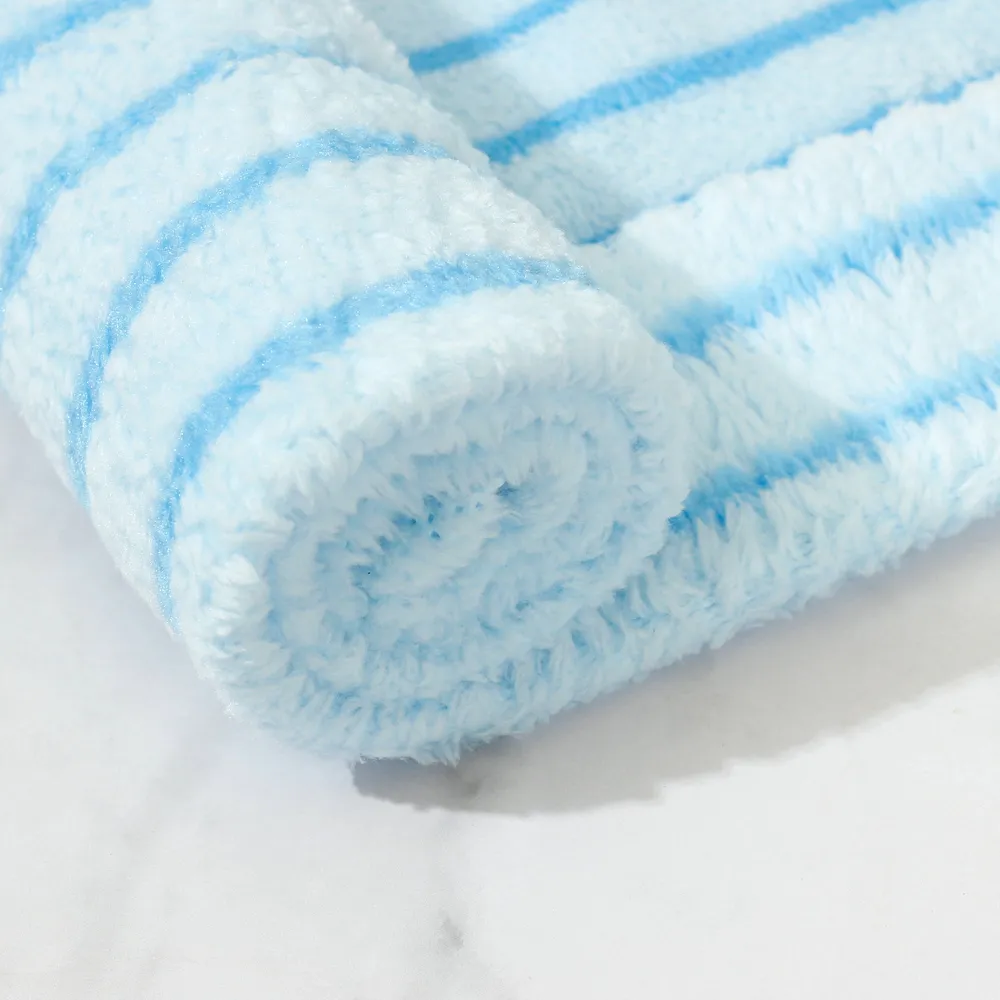 Thick and Soft Coral Fleece Towels Blue