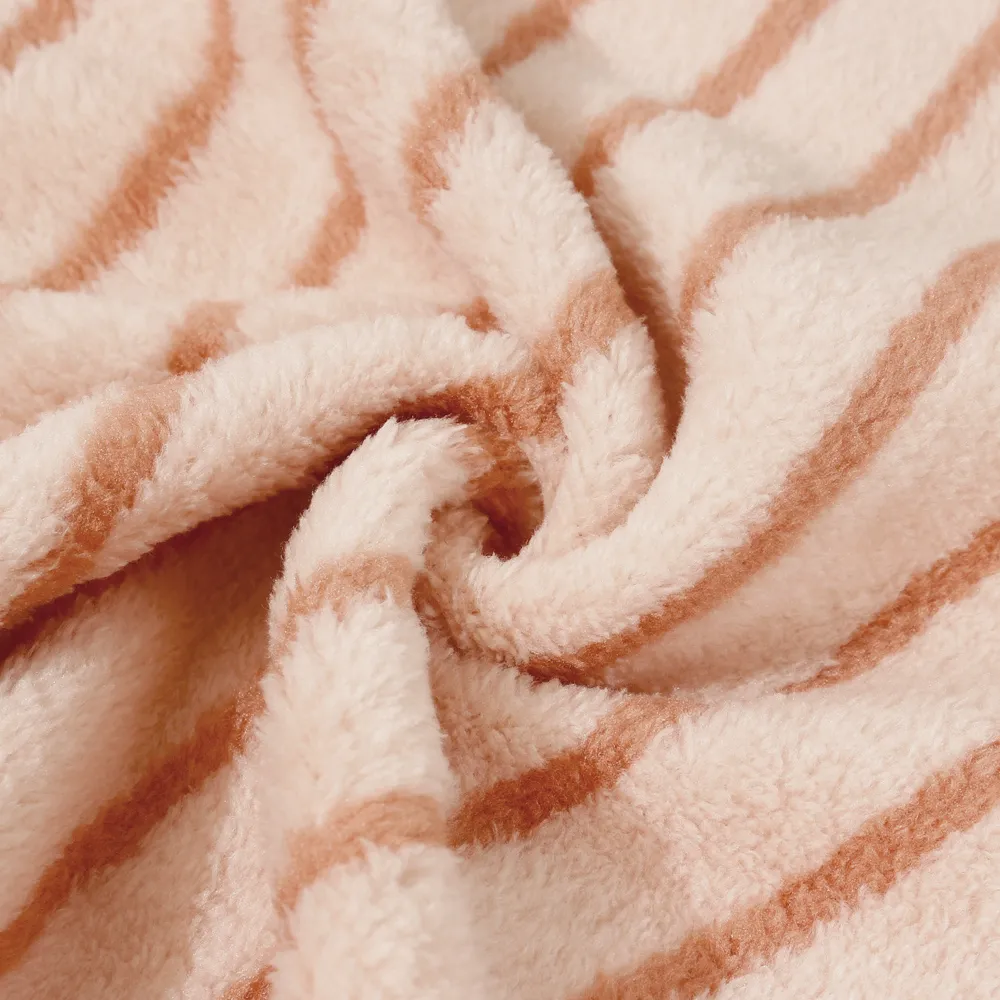 Thick and Soft Coral Fleece Towels Rose Gold image 3