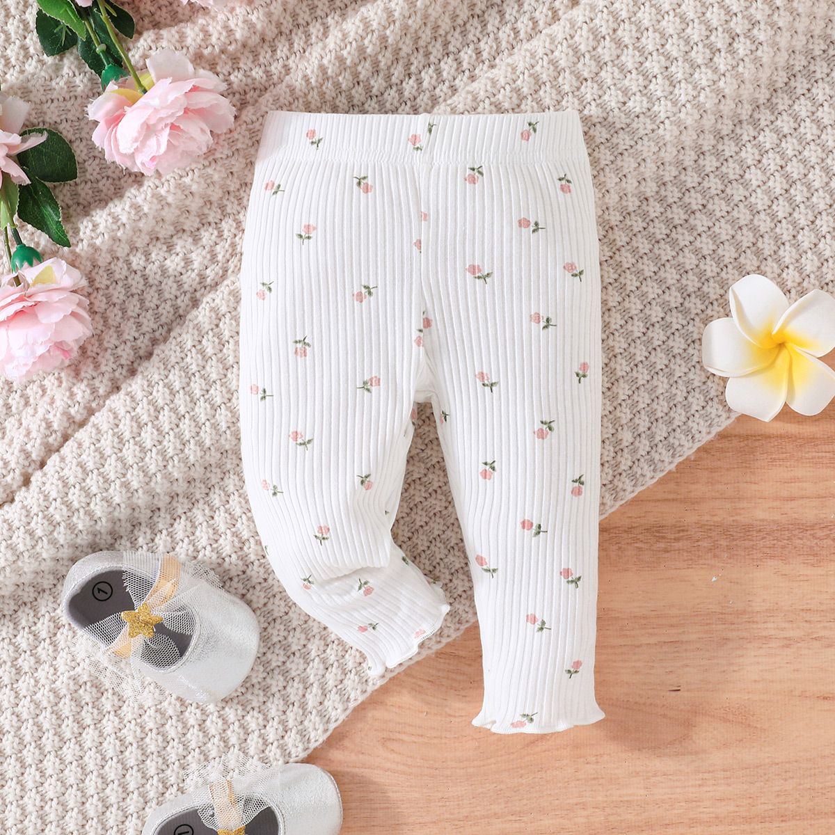 Baby Girl Sweet Broken Flower Pattern Floral Legging/Pant