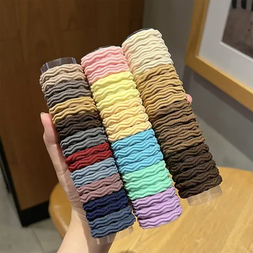 20-pack Nylon material, durable jacquard hair tie for children and adluts
