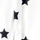 بيبي بوي بيجامة هندسية أساسية مطبوعة بأكمام طويلة  أبيض