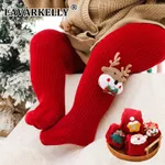 Baby/toddler needs Red Cartoon Christmas Leggings  image 4