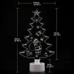 Single LED Colorful Light Christmas Tree, Snowman, and Santa Claus Party Decoration  image 2